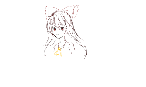 某红色蝴蝶结巫女 by mrjackzhou 2026/1/10